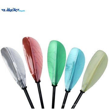 New coloridos plástico Blade Clear Paddle Polo Fiberglass Pás (LK-013)